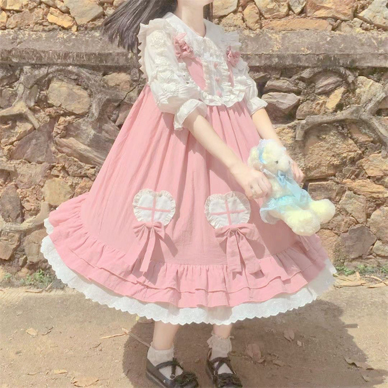 水色 ロリータ ワンピース コスプレ 甘ロリ スウィート600