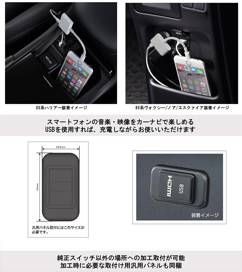 ALPINE（アルパイン） KCU-Y620HU ALPINE ビルトインUSB/HDMI接続