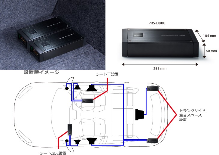 PRS-D800 パイオニア カロッツェリア 250W×2ch車載用パワーアンプ : pioneer-prsd800 : アンドライブ - 通販 -  Yahoo!ショッピング