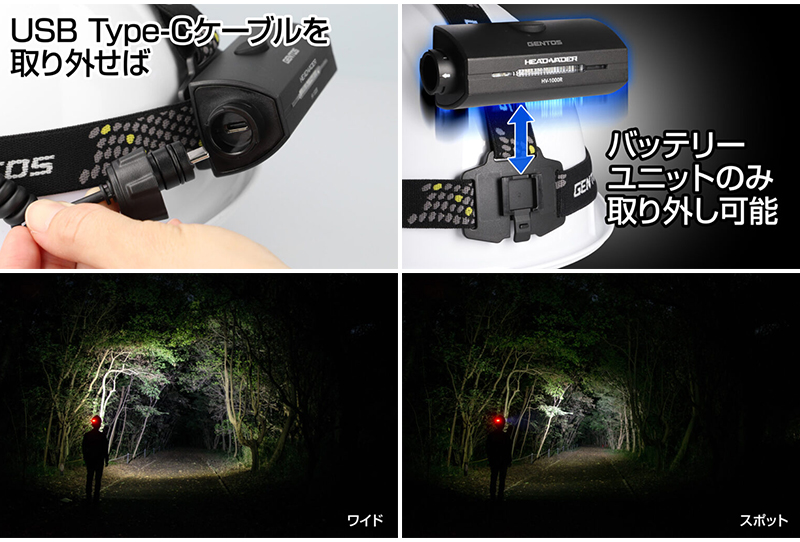 GENTOS（ジェントス） HV-1000R GENTOS ジェント HEAD VADERシリーズ