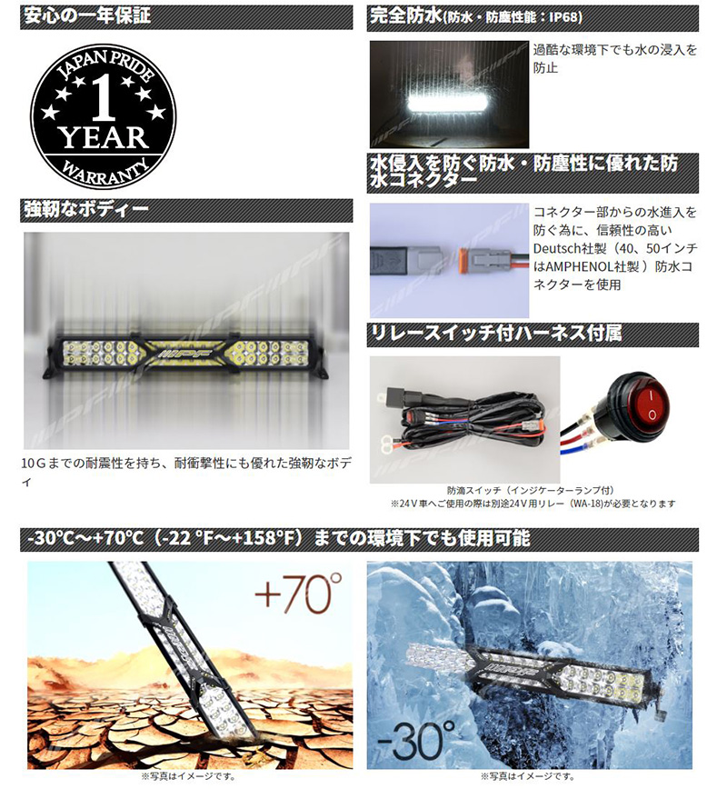 IPF 612SD IPF アイピーエフ LEDライトバー 600Sシリーズ 10インチ