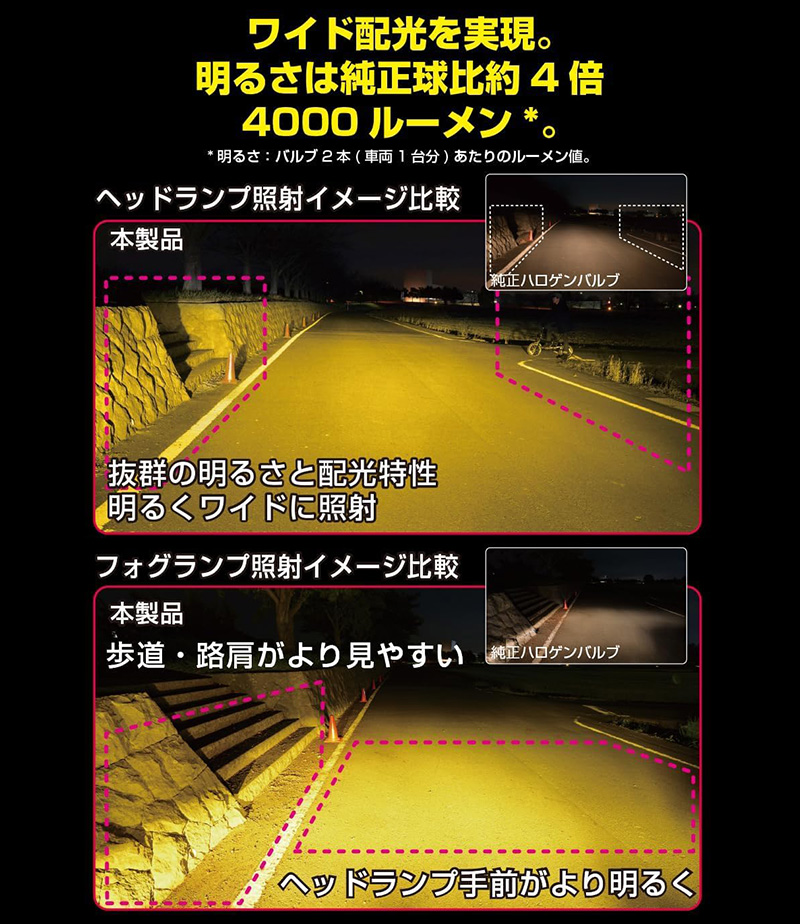 IPF E154HFBW アイピーエフ HB3/HB4 LEDバルブ エフェクター