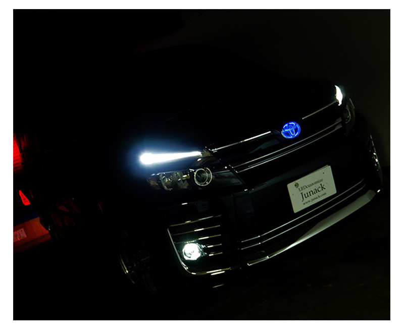 LTE-T7S Junack ジュナック LED Trans Emblem LEDトランスエンブレム シナジータイプ トヨタ車フロント/リア用  ライズ/ルーミー/タンク/90系ヴォクシー等