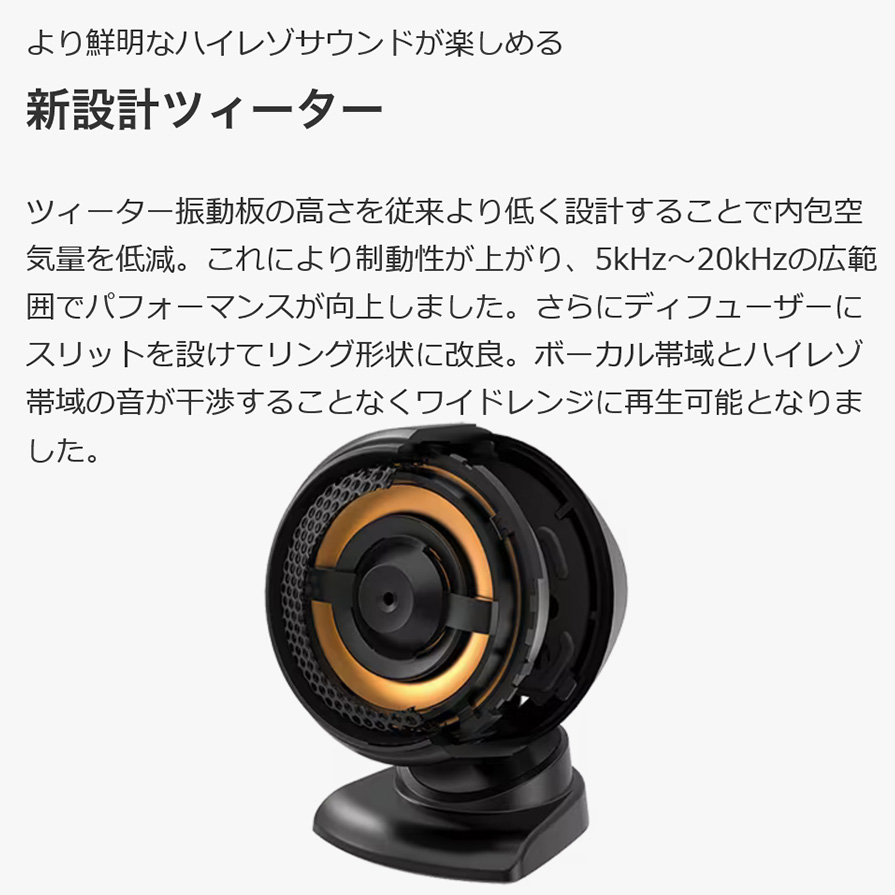 ケンウッド 16cm HRフィット・セパレート型スピーカー KFC-RS165S JVCケンウッド KENWOOD ケンウッド KFC-RS165S 16cm セパレート