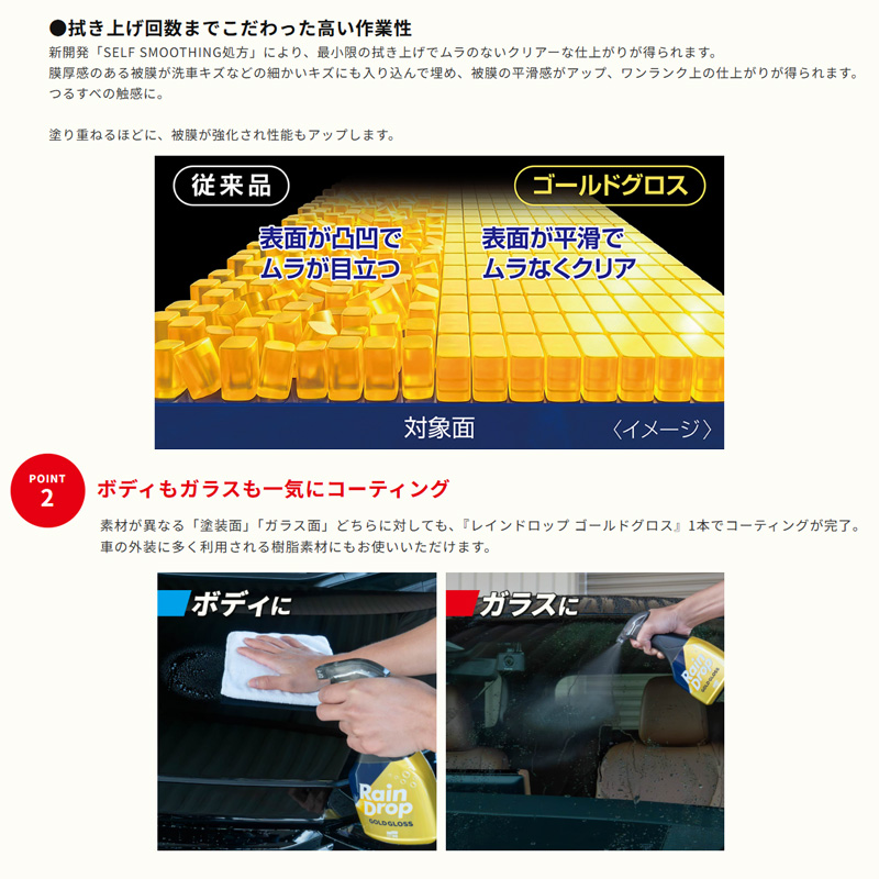ソフト99 00539 ソフト99 soft99 レインドロップ ゴールドグロス 400ml