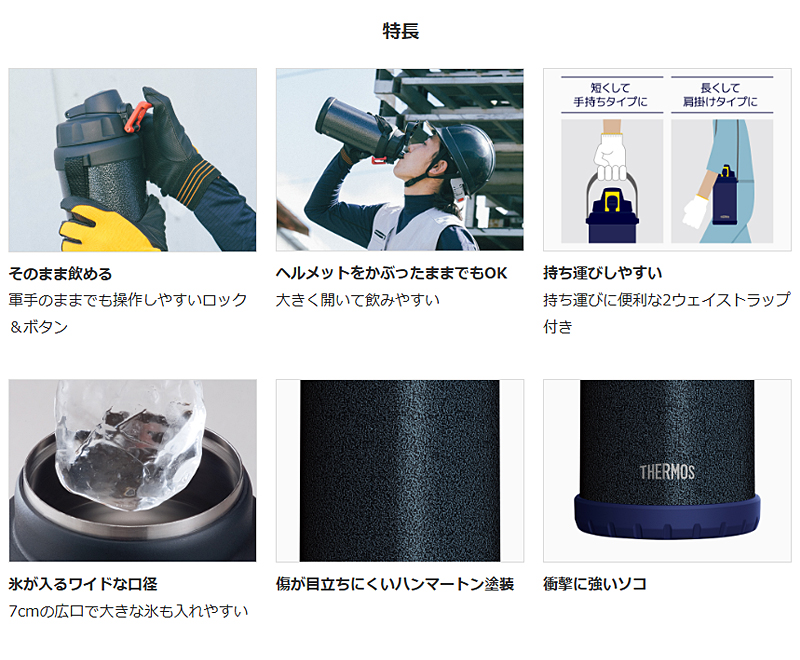 THERMOS（サーモス） FHS-2000WK-HTN THERMOS 真空断熱ハードワーク