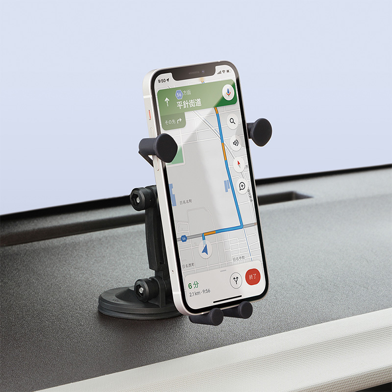 槌屋ヤック ZE101 YAC リンケージスマホホルダー 貼り付け ブラック 耐