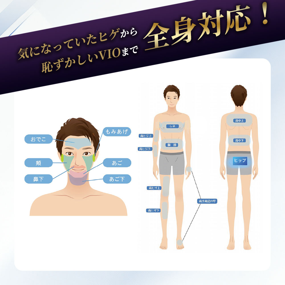 ゼノクス オメガショット 家庭用 メンズ サロンクオリティ ムダ毛機器