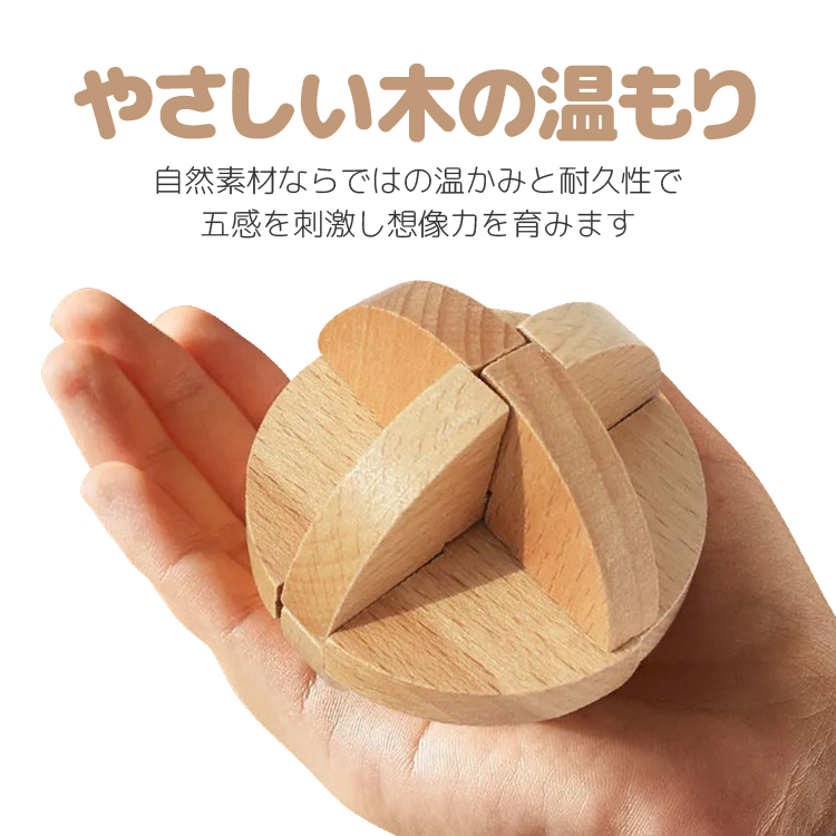 孔明鎖 孔明パズル 知育 教育玩具 脳トレ 高齢者のボケ防止に 大人も