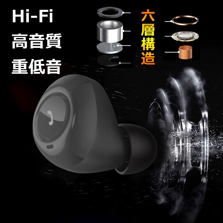 Bluetooth5.0 左右分離 無線 両耳通話可 自動電源ON 自動ペアリング