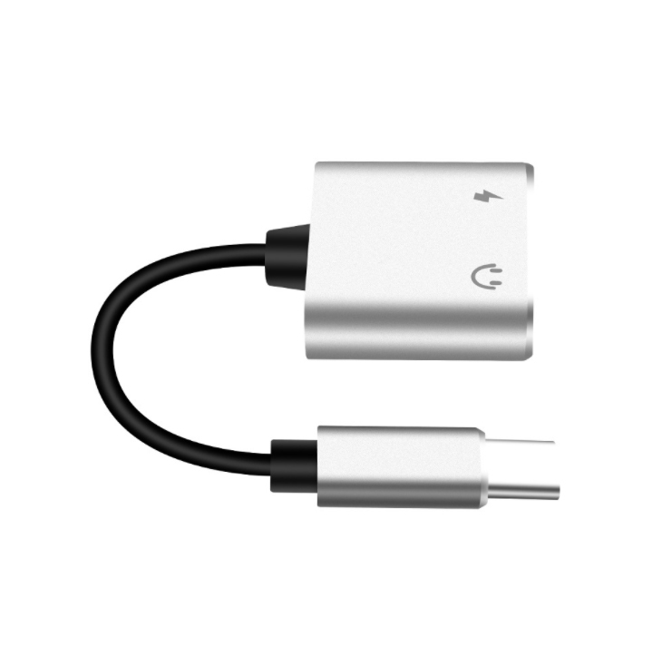 Type-C to 3.5mmイヤホンジャック変換ケーブル 2in1 通話＆音楽鑑賞と