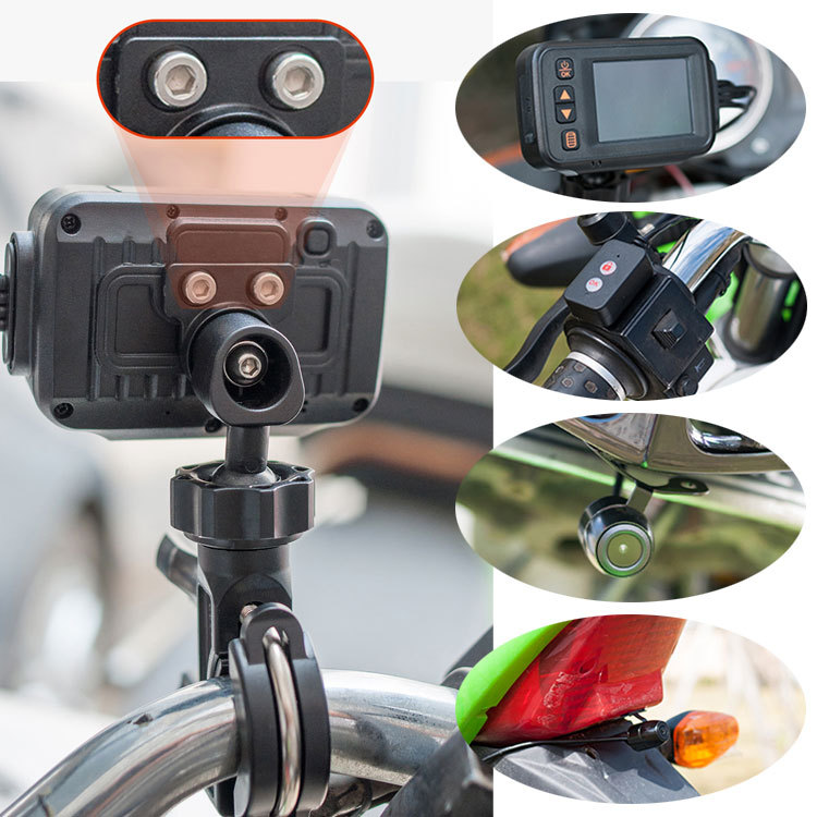 いくらさん 2個 ドライブレコーダー バイク用ドライブレコーダー 720P 本体 IP65 カメラIP67 防水