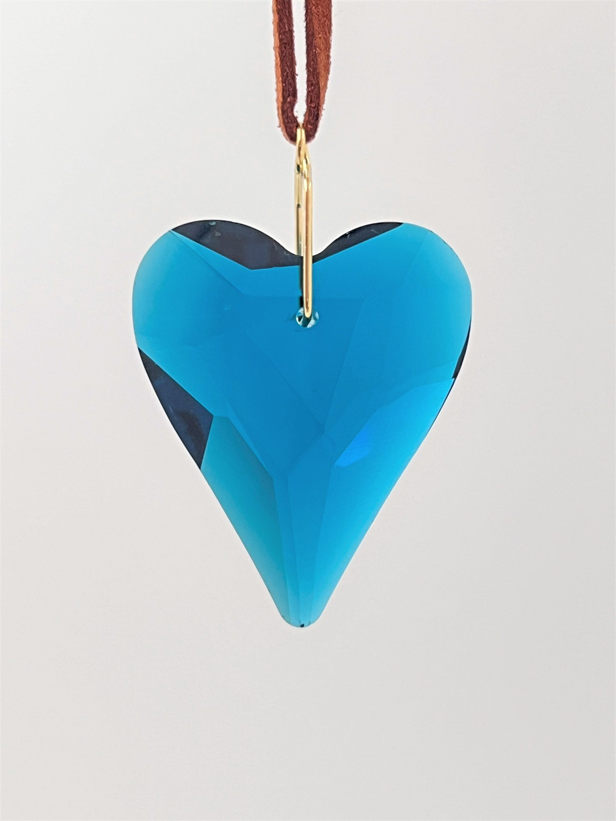 ハート 38mm 5色選べる 6個セット クリスタルガラス サンキャッチャー