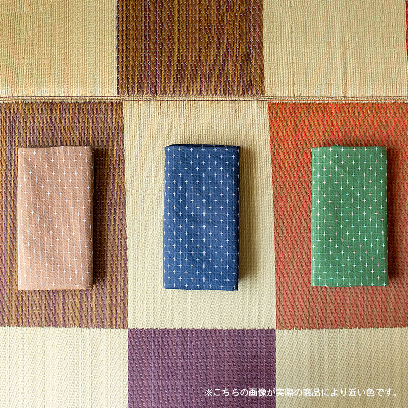 綿しじら 肌掛け布団 シングル 約135×185cm 綿100% 無地 吸水速