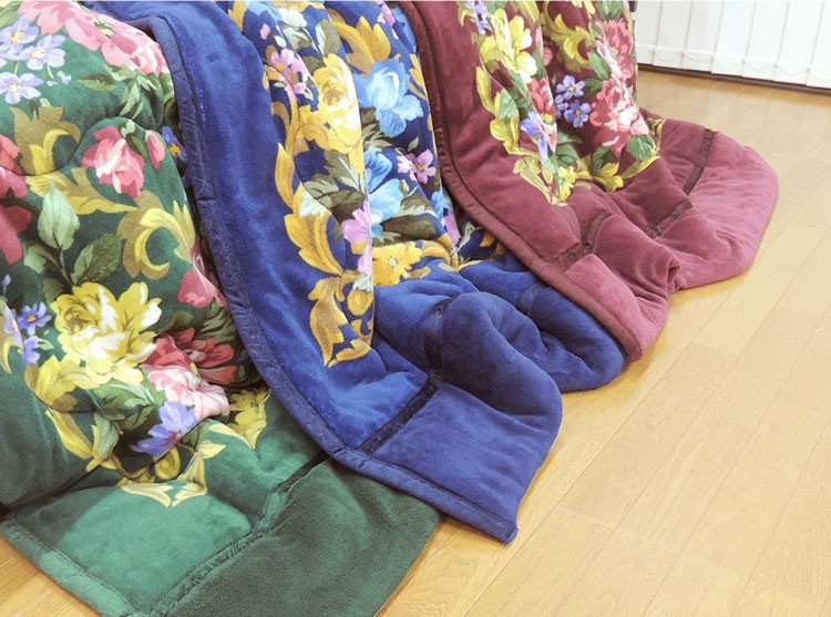 メーカー直販 マイヤー2枚合わせ毛布 襟付き 厚手 ボリューム あったか