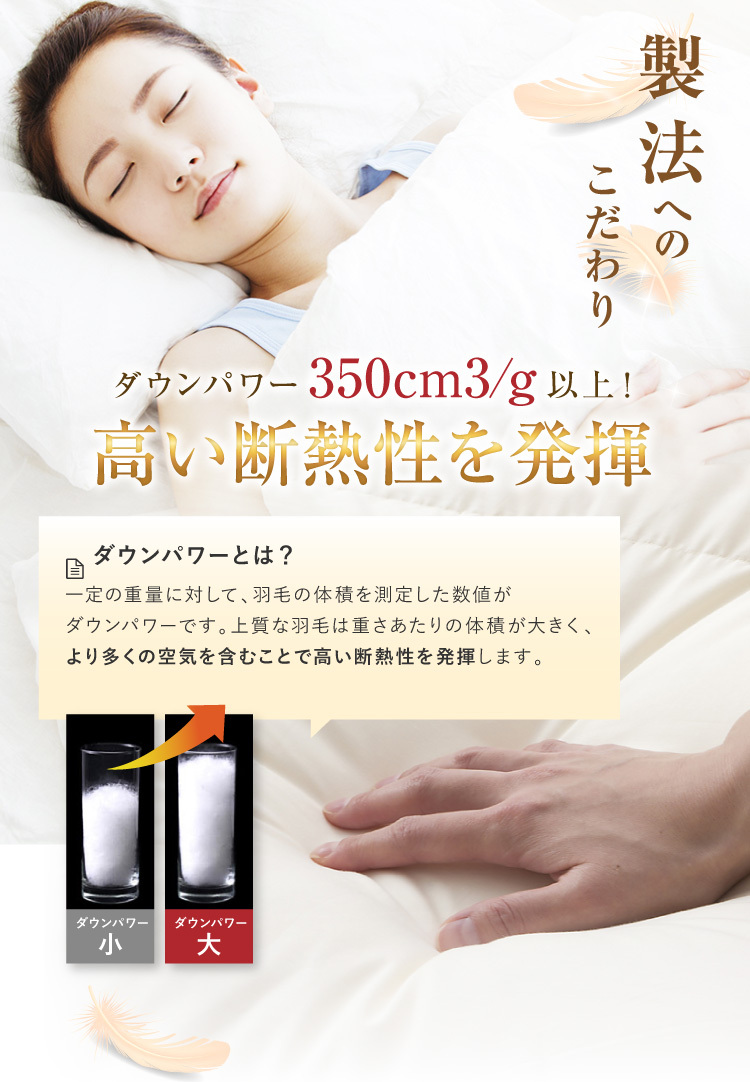 昭和西川 羽毛布団 送料無料 ダブルロング 190×210cm (NY8198柄