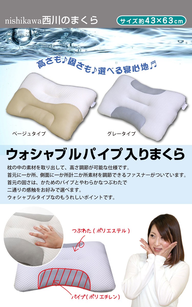 楽天市場】枕 いびき 高さ調整 洗える スリープメディカル枕 43