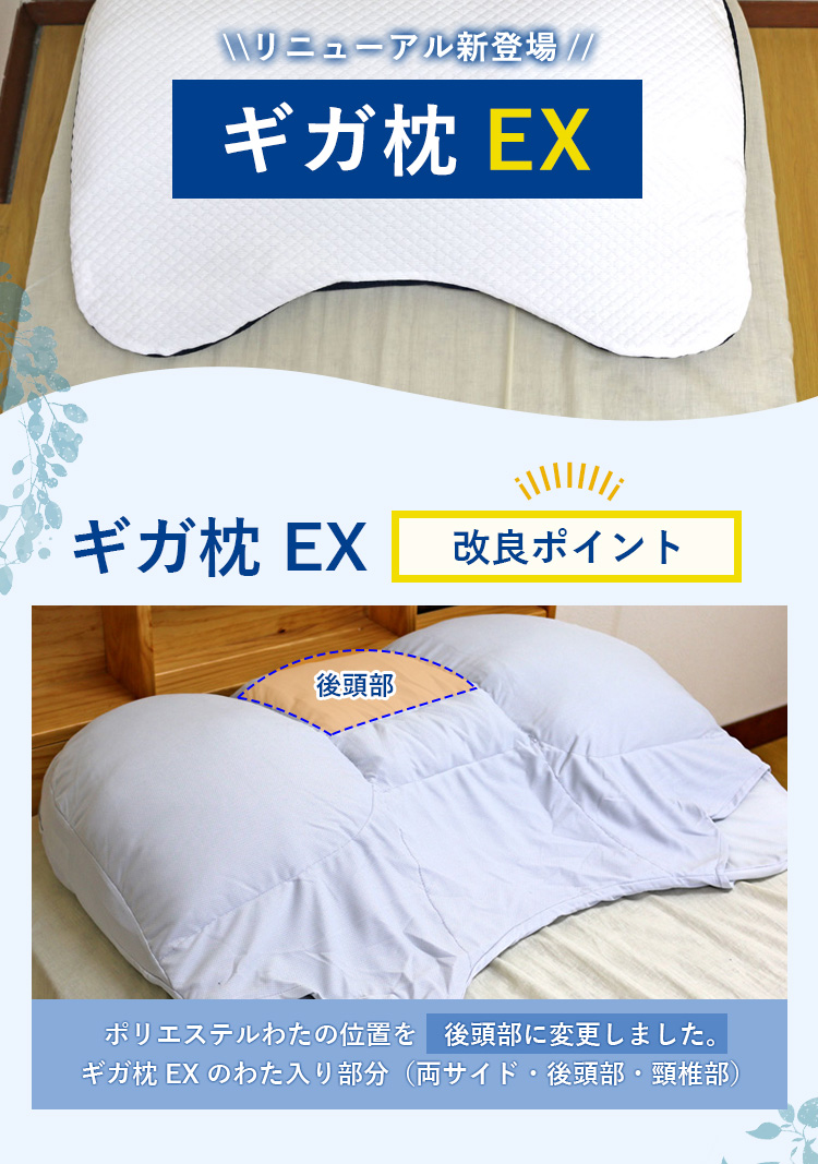 枕 昭和西川 送料無料 昭和西川 GIGA MAKURA ギガ枕 EX (GI-10000) 約