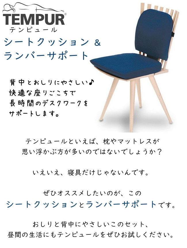テンピュール（TEMPUR） 正規販売店 シートクッション＋ランバー