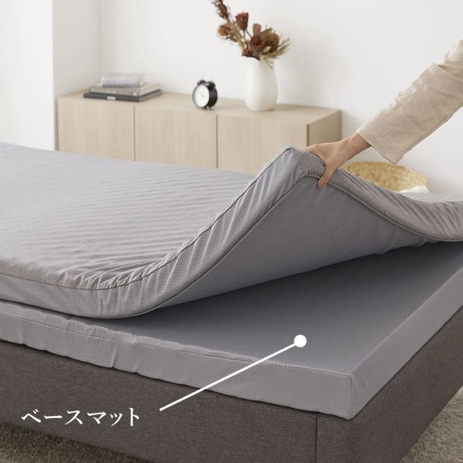 ★新品★[昭和西川]ムアツ ベースマットレス セミダブル ムアツ ベースマット ムアツ補助マット セミダブル 9×120×195cm 昭和