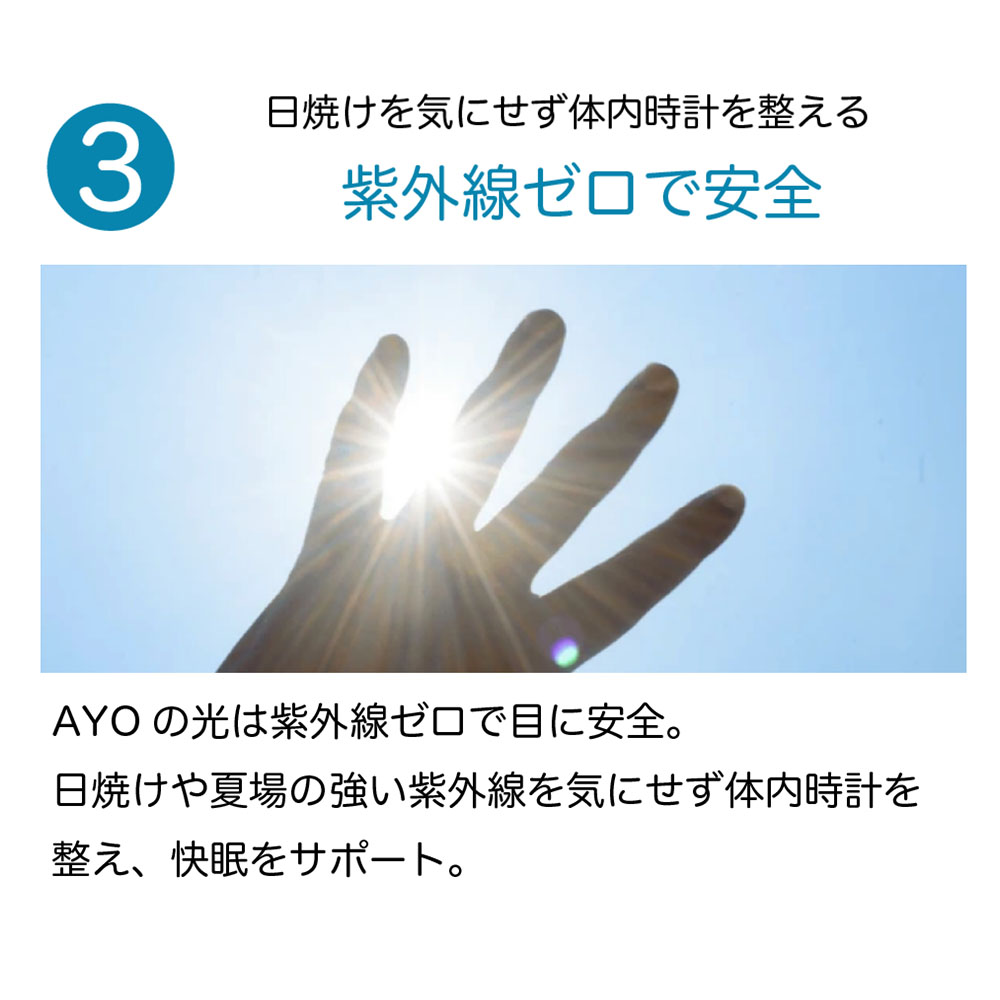 光セラピーメガネ AYO Pro アイオ プロ 寝不足 解消 時差ボケ 対策 集中力 快眠 日光浴 「日光を再現した光で体内時計を整える」 |  | 12