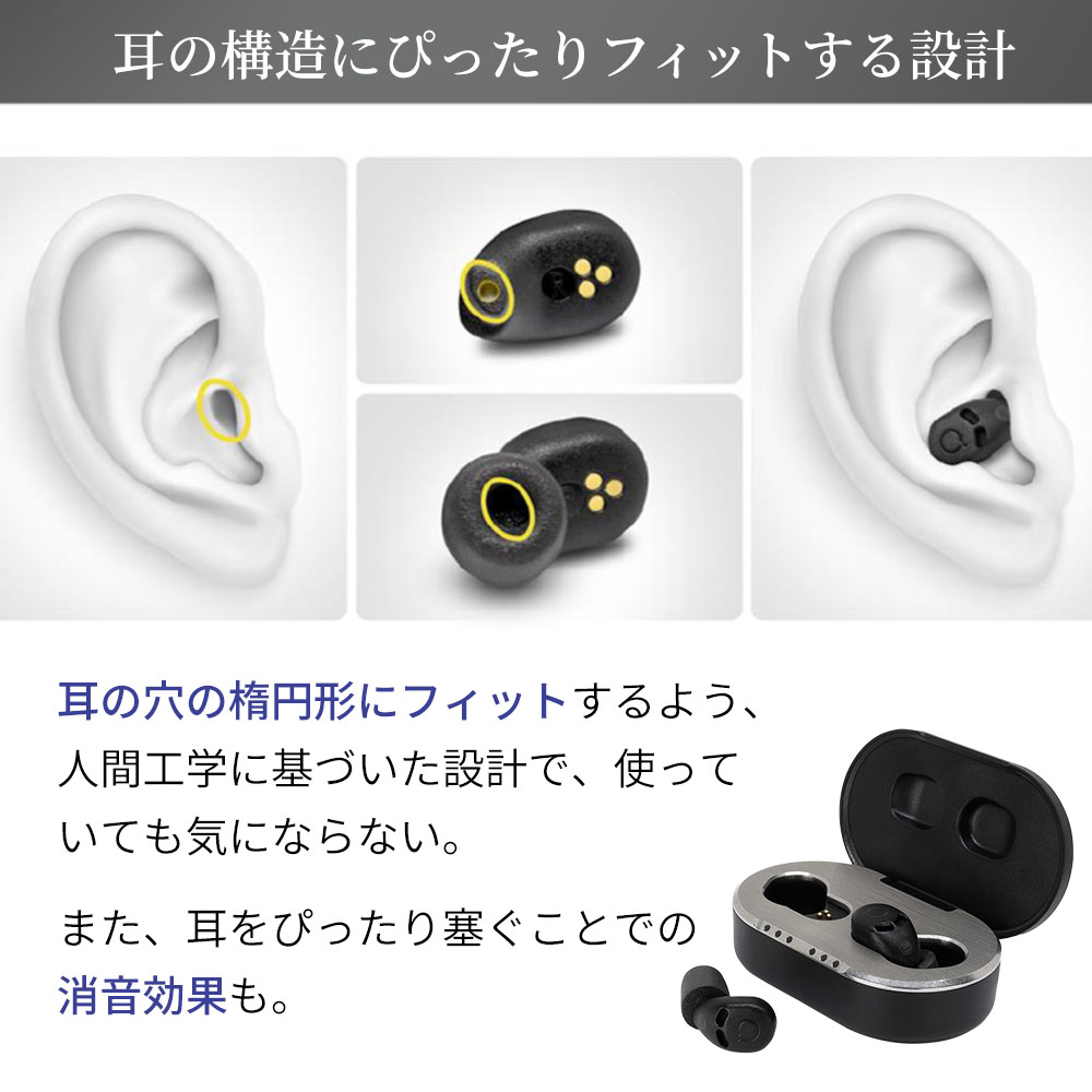 【24時間限定3000円offクーポン】耳栓 睡眠用 高性能 デジタル耳栓 いびき 世界最小 遮音 騒音 QuietOn 4 クワイエットオン 快眠 安眠グッズ ノイズキャンセル |  | 12
