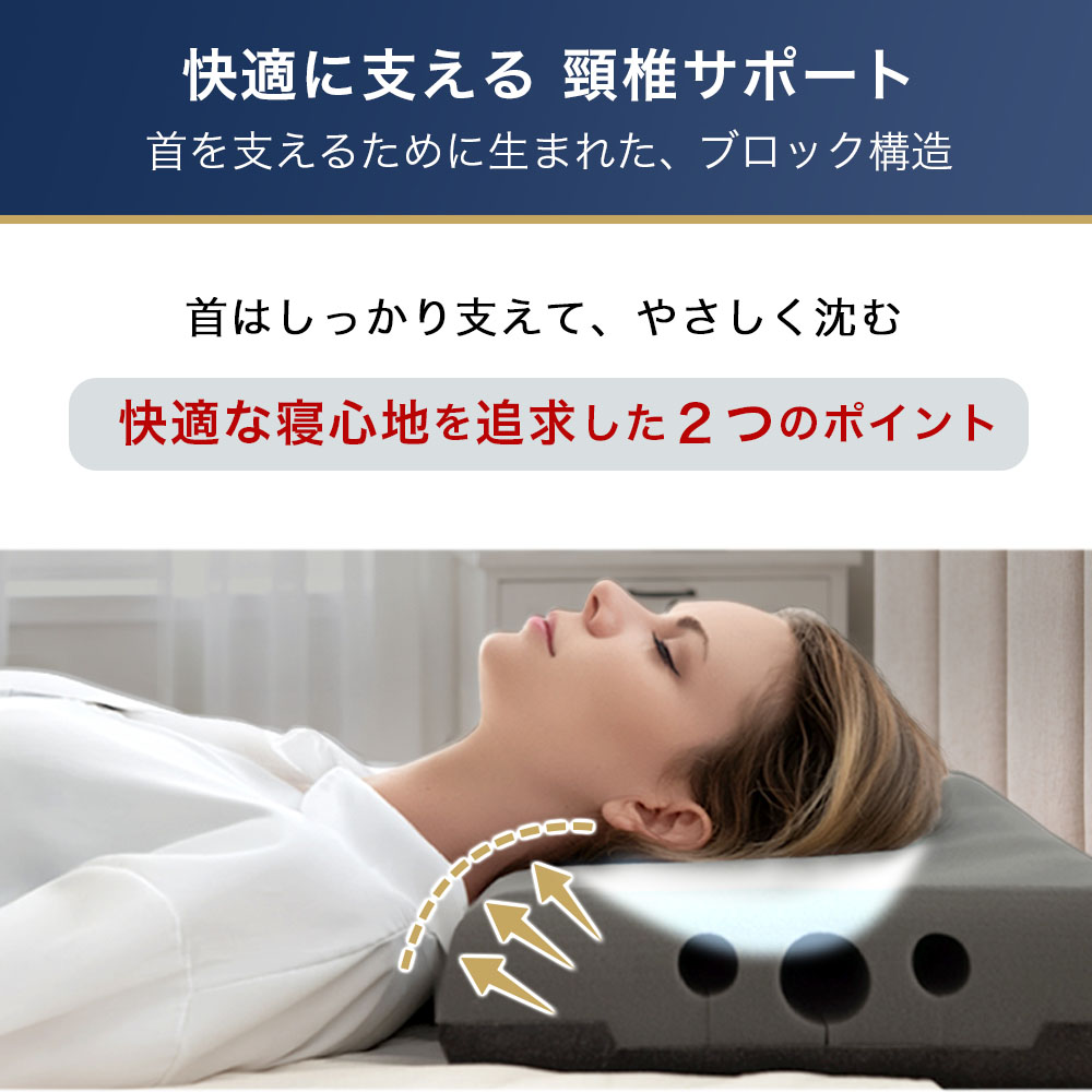 【10日まで 最大2000円OFFクーポン配布中】枕 まくら 肩こり いびき防止 抗菌 防臭 無重力枕 肩 首 ストレートネック 炭眠 すみみん SUMIMIN 横向き 低反発 |  | 03
