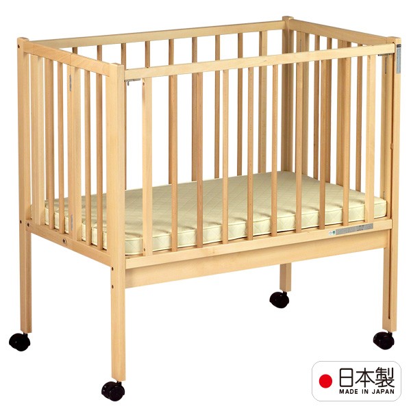 折りたたみ ベビーベッド 120×70cm　スリーピー　石崎家具　送料込み 石崎家具 日本製ベビーベッド「業務用 折りたたみベッド（マット