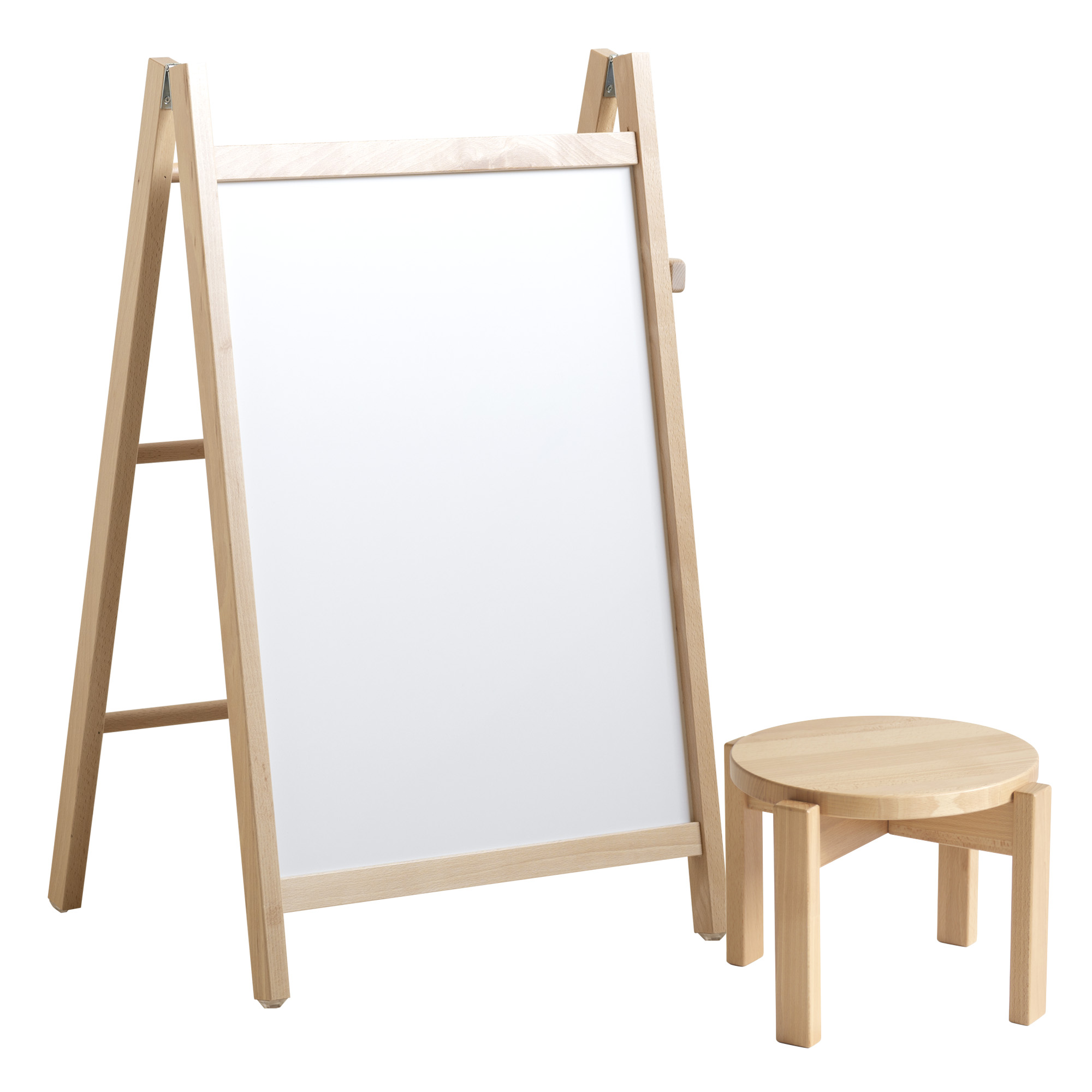 石崎家具 日本製 木製「きっずほわいとぼーど【イーゼル型