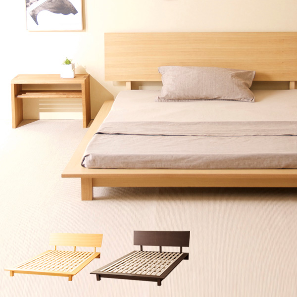 木製ローベッド　THETAシータ　セミダブルベッドフレーム　SLEEPY石崎家具 石崎家具 木製ローベッド「THETA（シータ）」 すのこ フレーム ベッドフレーム