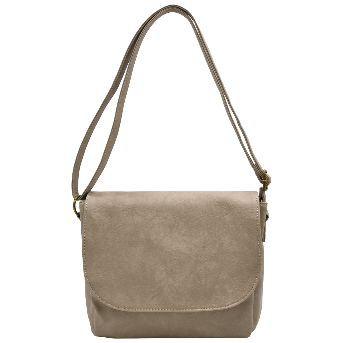 ショルダーバッグ レディース 斜めがけ 合皮 大人 軽量 かわいい 黒