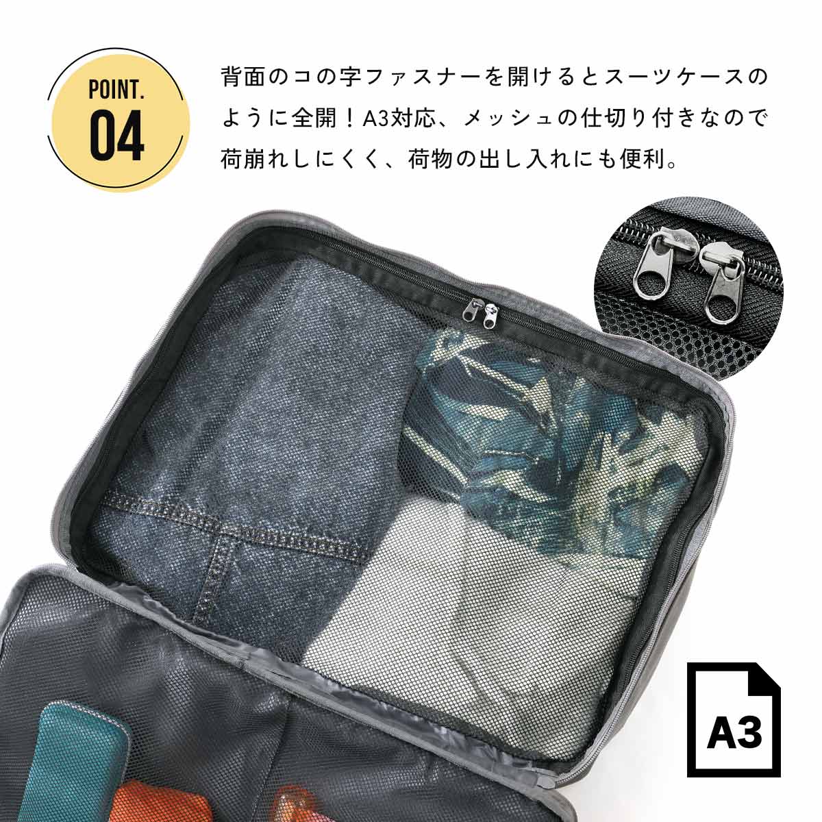 リュック 旅行 機内持ち込み A3 2way スーツケース型 大容量 軽量 バックパック メンズ レディース 2泊3日 手提げ 出張 トラベル プロペラヘッズの画像