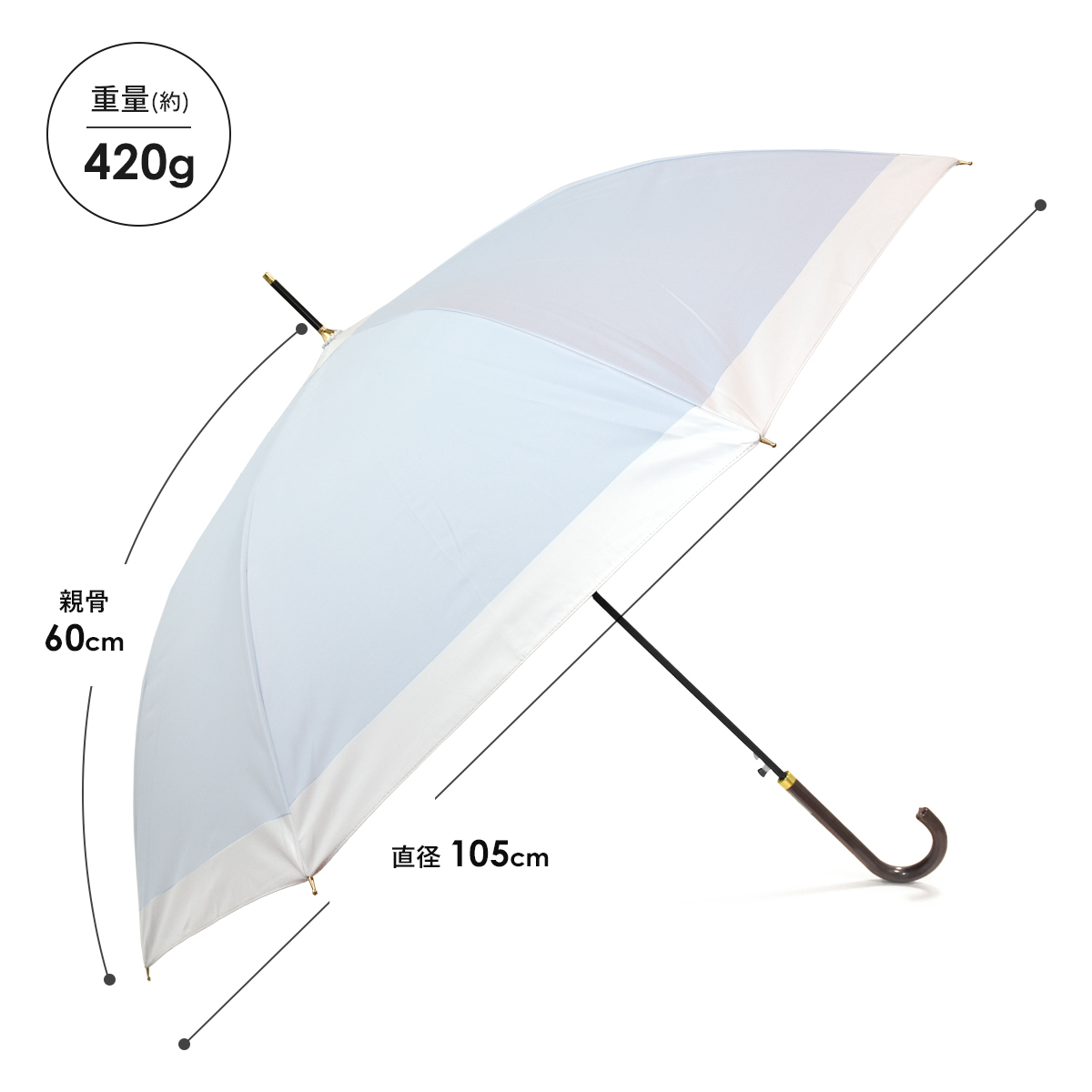 CRUX（クラックス） 長傘 レディース 雨 雨傘 ジャンプ 晴雨兼用 UV