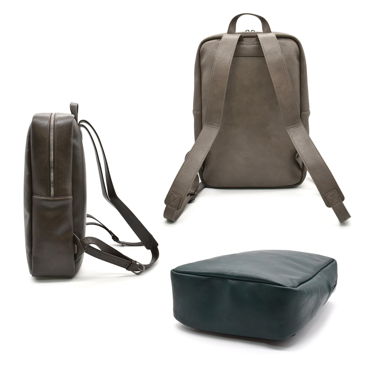 美品 m0851 BP73 本革バックパック 黒 通勤 通学 A4収納 リュック レディース リュックサック 合皮 通勤 大容量 おしゃれ