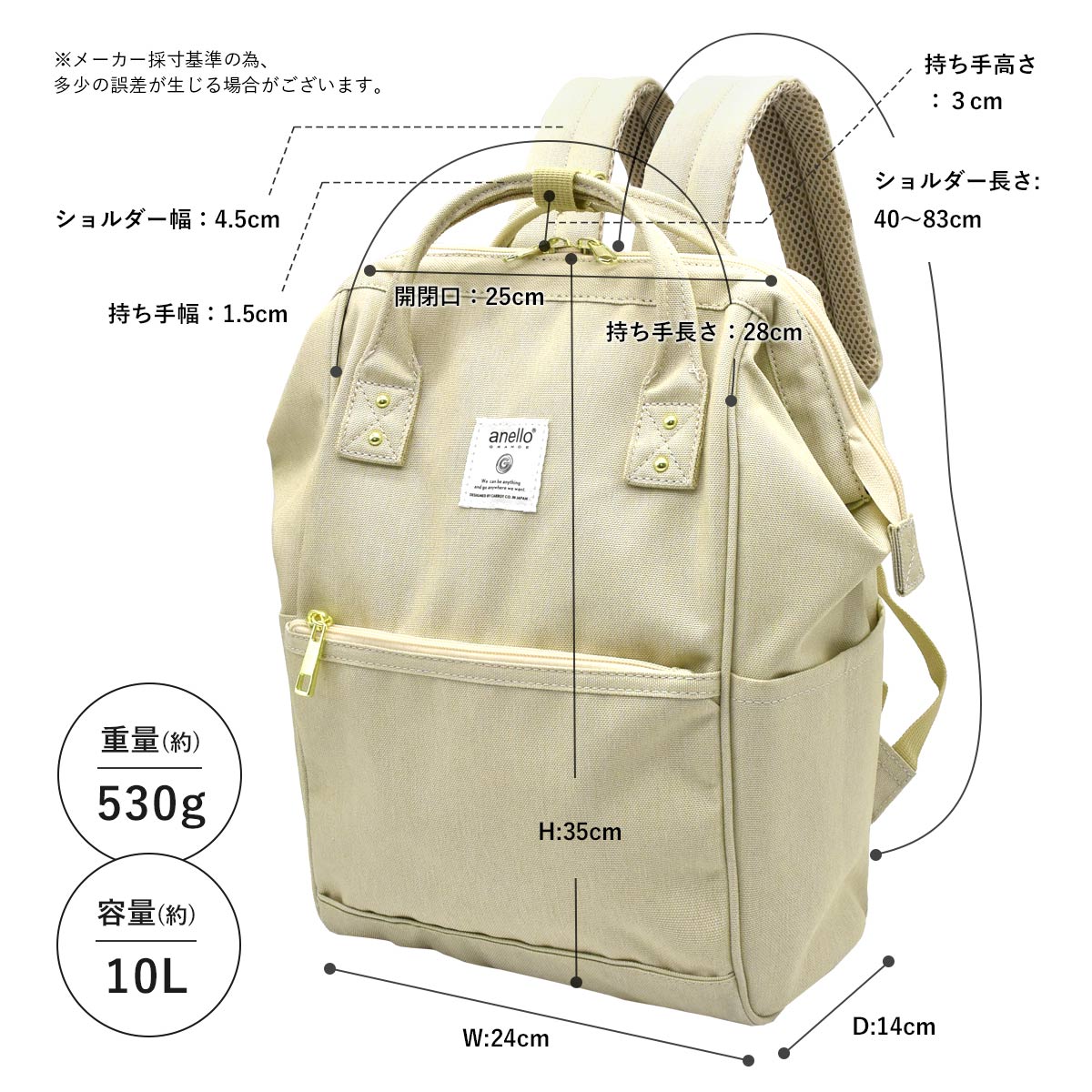 anello GRANDE 【まとめ割り対象】リュック レディース ミニ 小さめ 