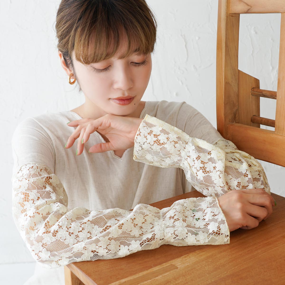 HEMING'S（ヘミングス） アームカバー レディース uv 手首 涼しい 指