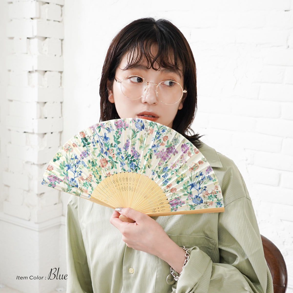 扇子 レディース おしゃれ ハンカチセット かわいい プレゼント