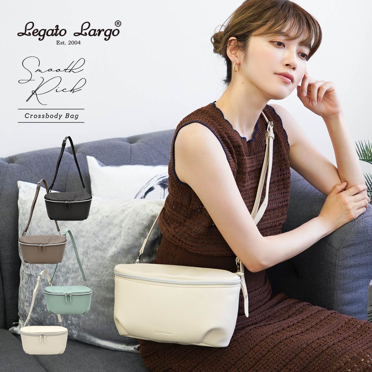 Legato Largo（レガートラルゴ） ショルダーバッグ レディース 斜 
