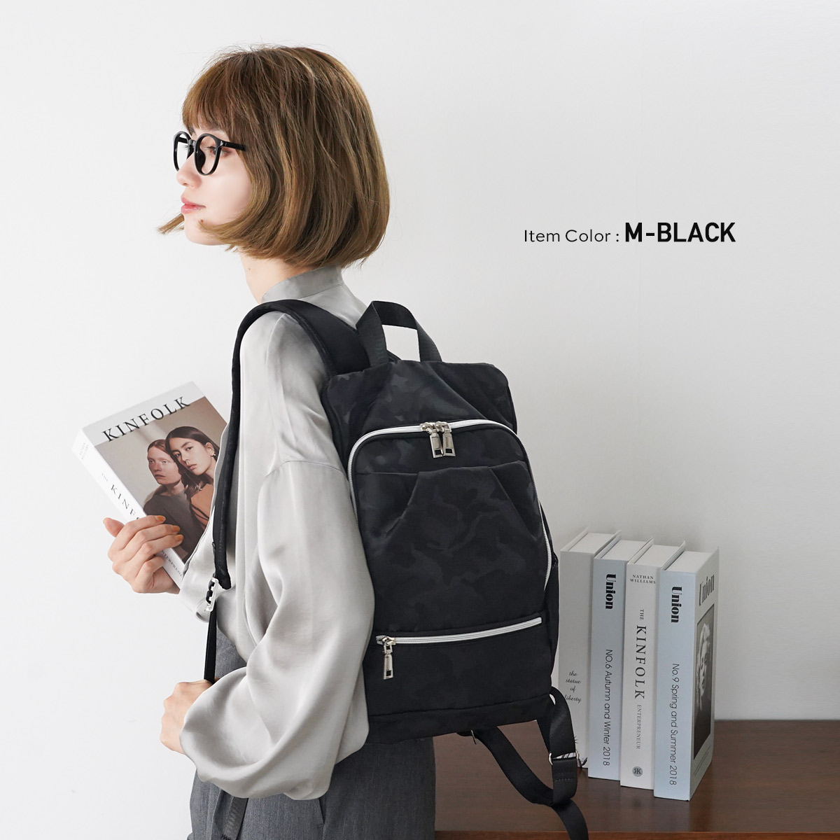 Customer reviews: Japan Anello Backpack Unisex MINI SMALL BLACK  Rucksack Waterproof Canvas Campus Bag, (H 32 x W 23 x D 14cm)