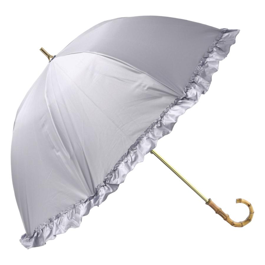 日傘 完全遮光 長傘 大きめ 晴雨兼用 軽量 撥水 バンブー 遮光率100% 遮熱 涼しい かわいい ゴルフ おしゃれ 傘 雨傘 大人 内側 黒 UVカット 親骨55cm