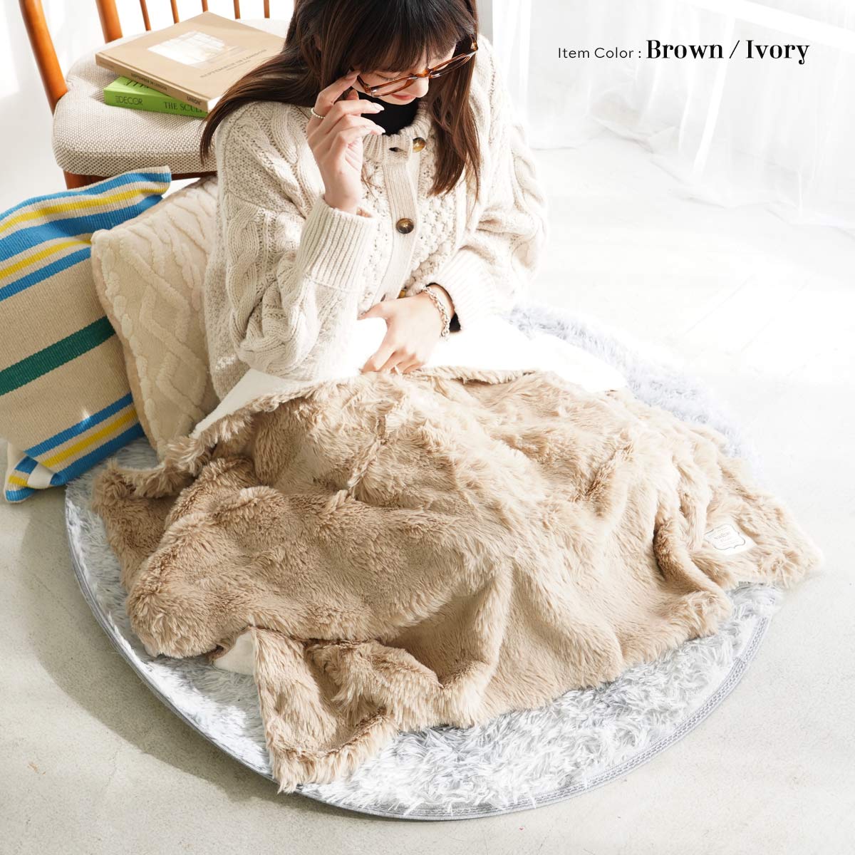 ブランケット ひざ掛け ふわとろ毛布 もこもこ毛布 モコモコ