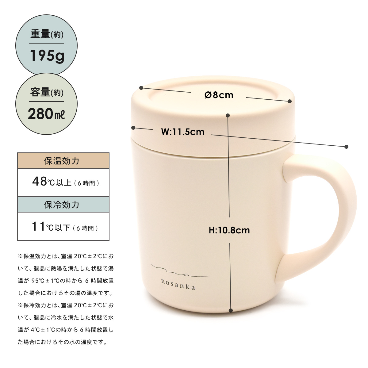 anello GRANDE マグカップ 蓋付き セラミック おしゃれ 280ml 完全密閉 