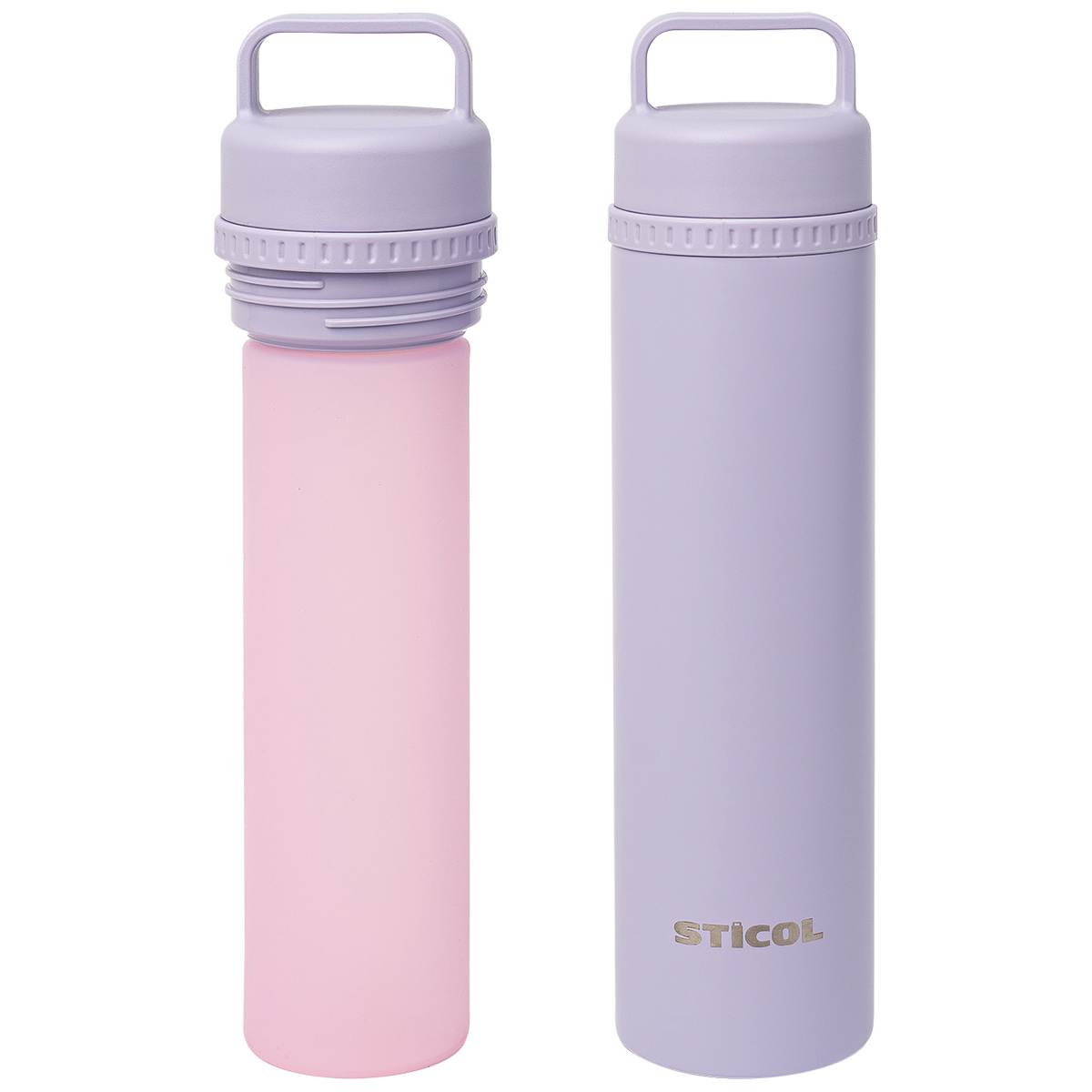 水筒 オシャレ こども 食洗器対応 ピンク かわいい STICOL スティコル