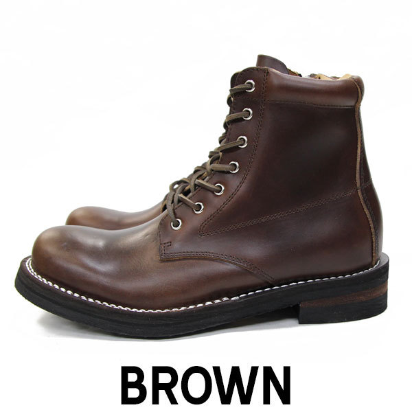 レザー ワークブーツ ブラウン CATEGORY BOOTS | KAINA