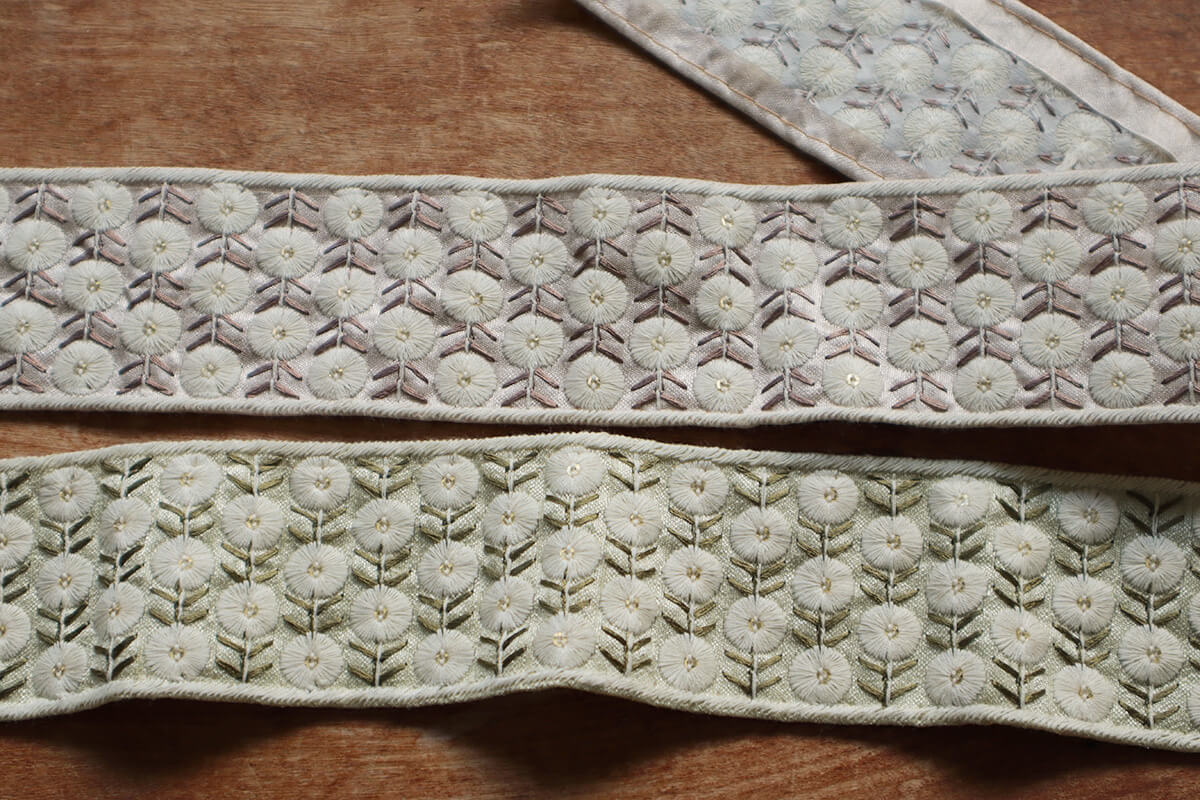 インド 刺繍リボン チロリアンテープ テープ リボン 幅広 手芸