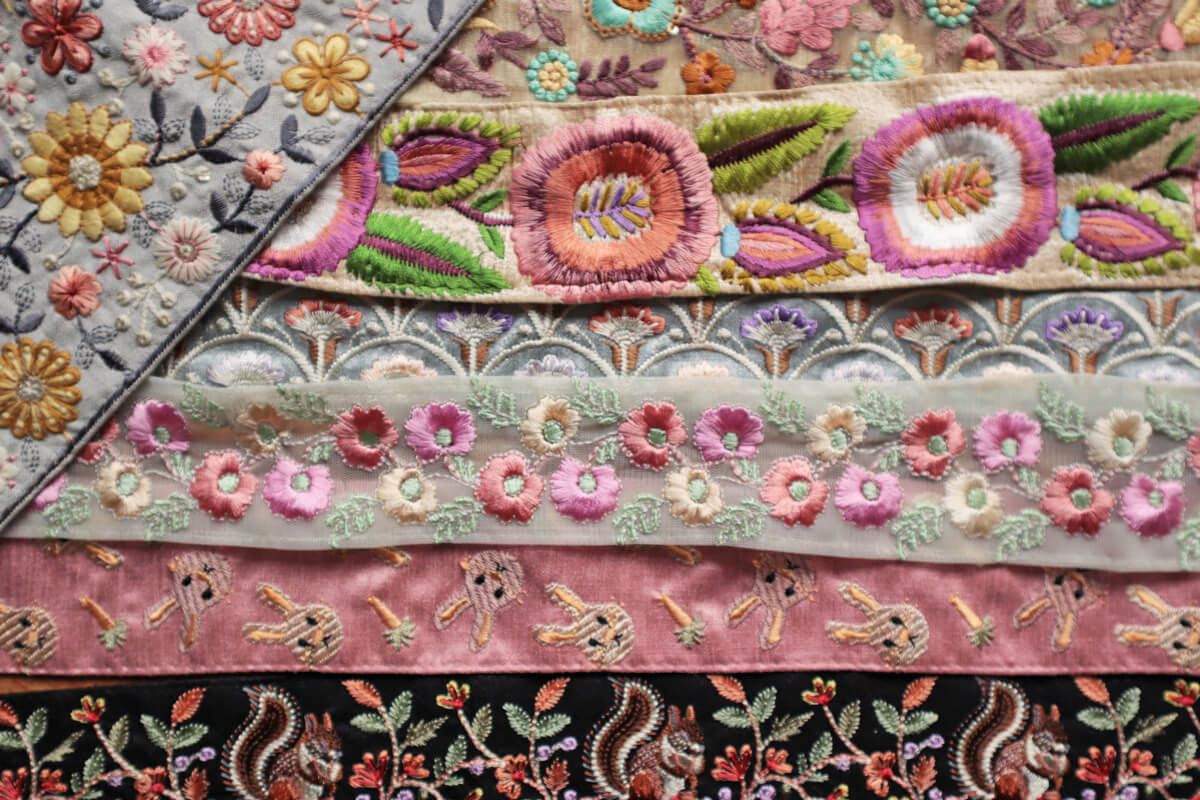 インド 刺繍リボン チロリアンテープ テープ リボン 幅広 手芸