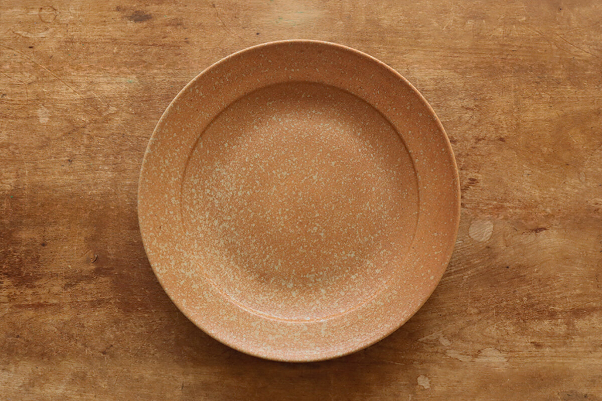 日本製 Homeland ホームランド 信楽焼 丸皿 26cm 食器 陶器 器 和食器