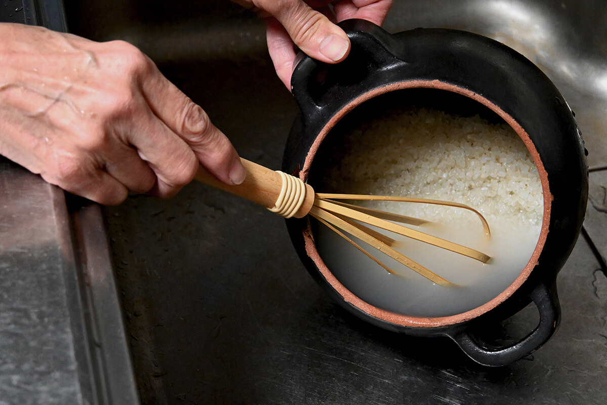 松野屋の孟宗竹米とぎマドラー