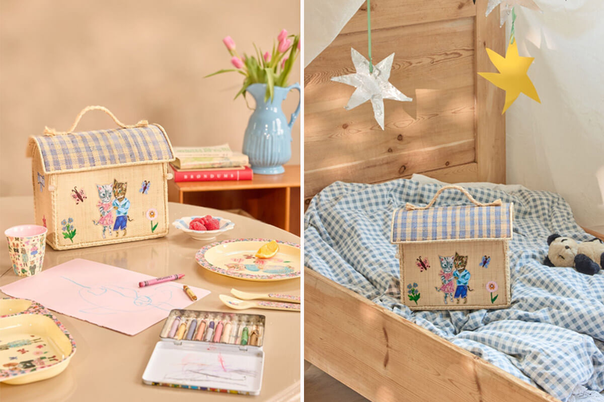 デンマーク rice ライス × ナタリーレテ ラフィアバッグ Nathalie Lete