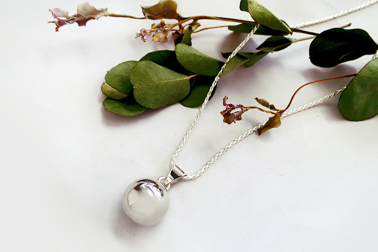 オルゴールボール ペンダント S シルバー レディース ネックレス